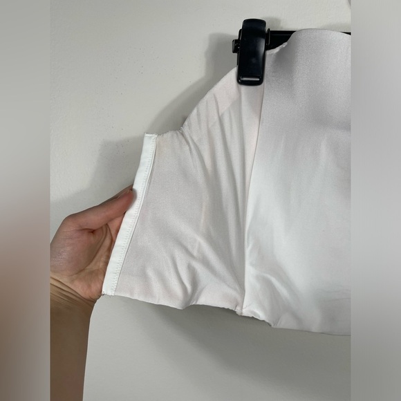 David's Bridal White Long Line Padded Strapless Bra "Corset" Sz 36A - Picture 7 of 13